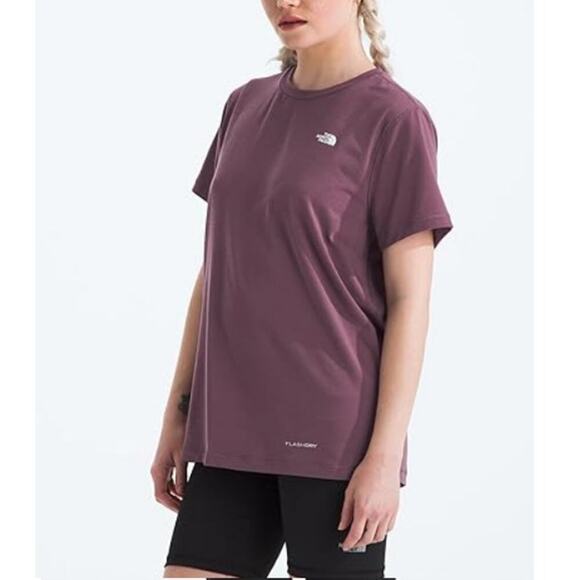 The North Face Women's Midnight Mauve Adventure Tee Size XL - Picture 3 of 7